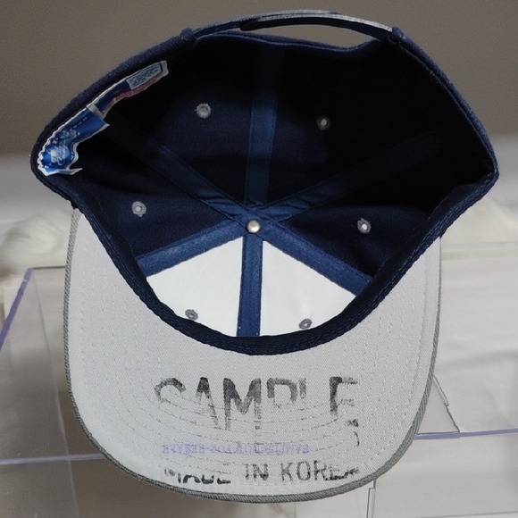 Authentic Drew Pearson Signed Dallas Cowboys Navy/Gray Snap Back Cap - Picture 6 of 11